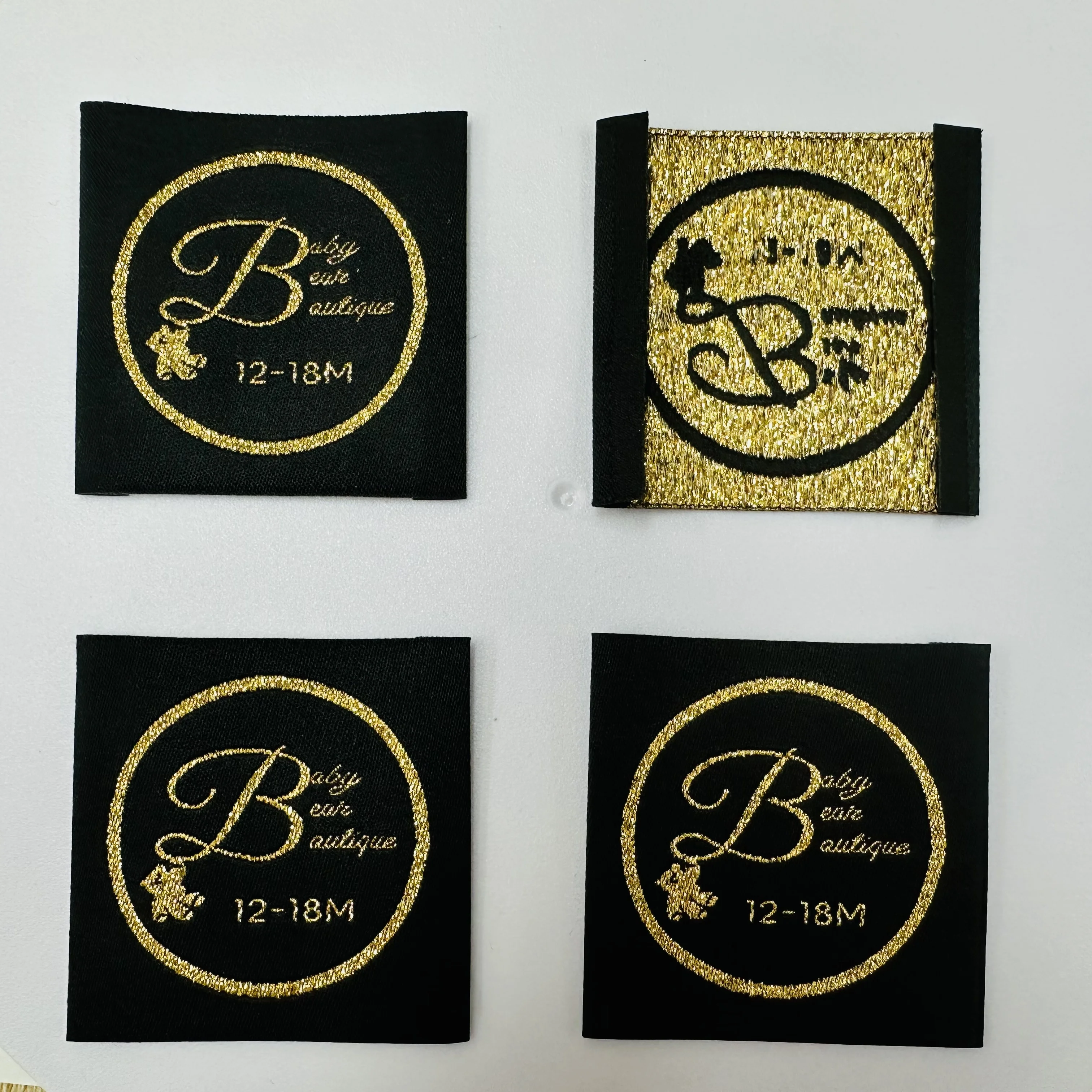 High-Density Customized Private Design Woven Damask Logo Tag Wholesale Woven Label Private Labels For Clothing and Bags