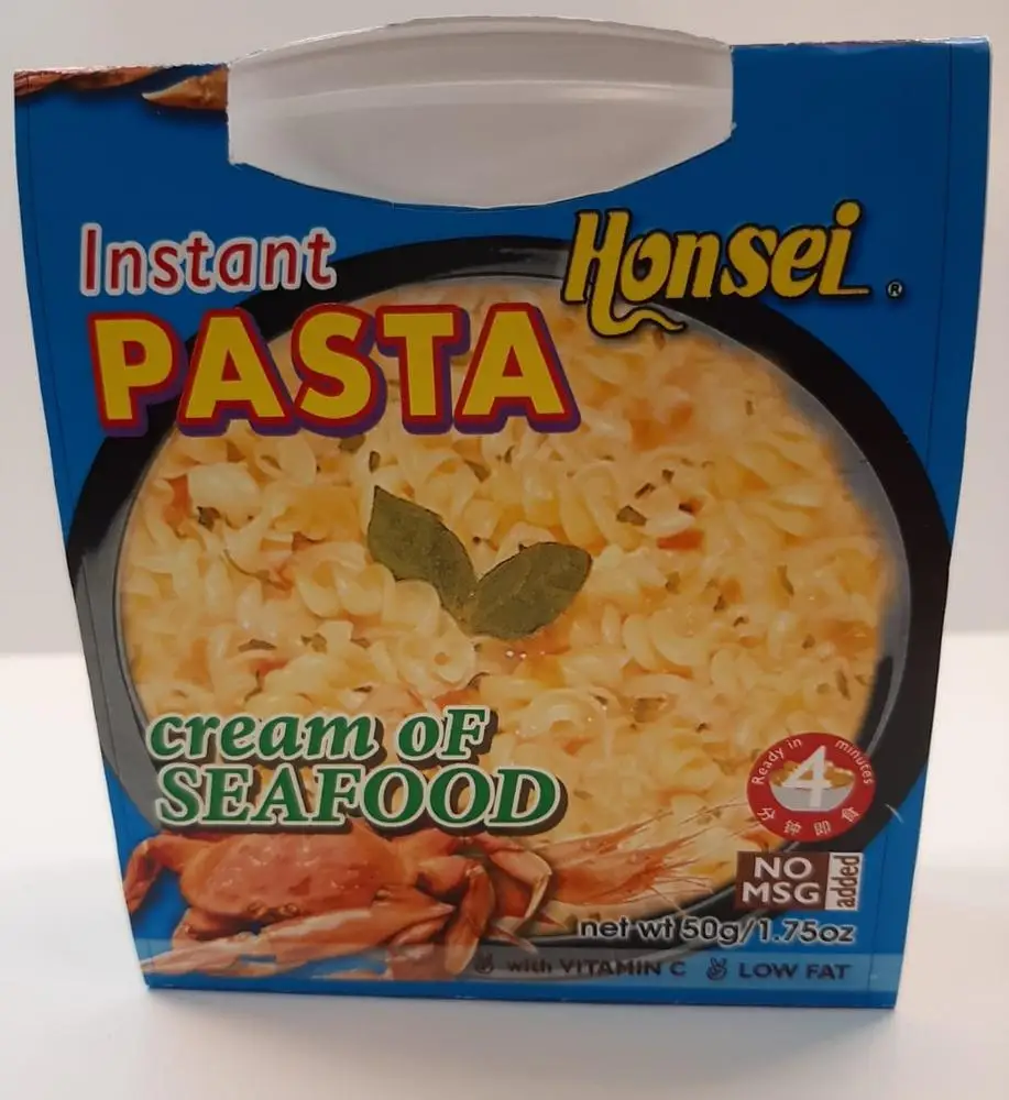 Honsei Instant Creamer Of Seafood Cup Pasta Single Packaging 3 Mins Ready Meal