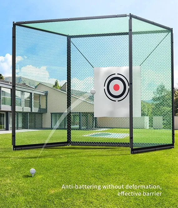 Good Quality Golf Batting Cage Netting Golf Practice Nets 10ft x 10ft x 10ft
