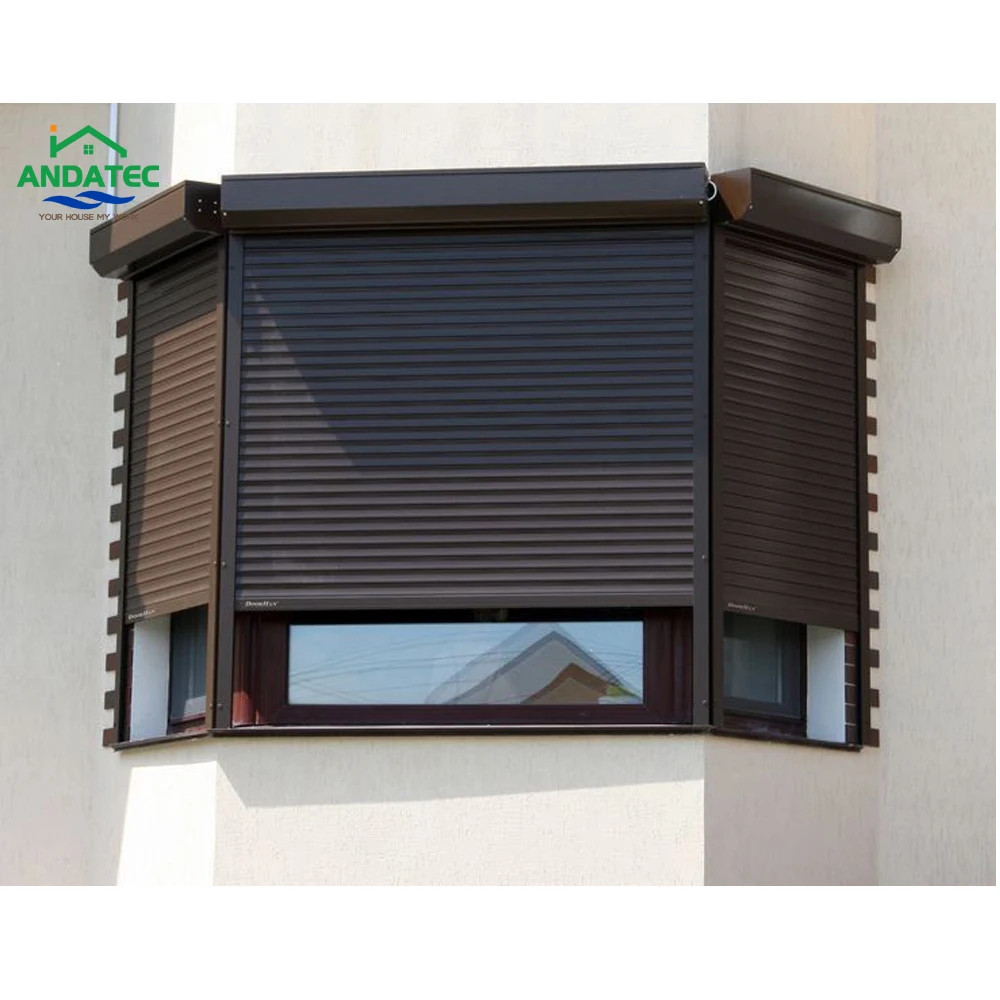 Hurricane Proof Motorized Rolling Shutter Security Electric Aluminum Roller Shutters for Door and Window