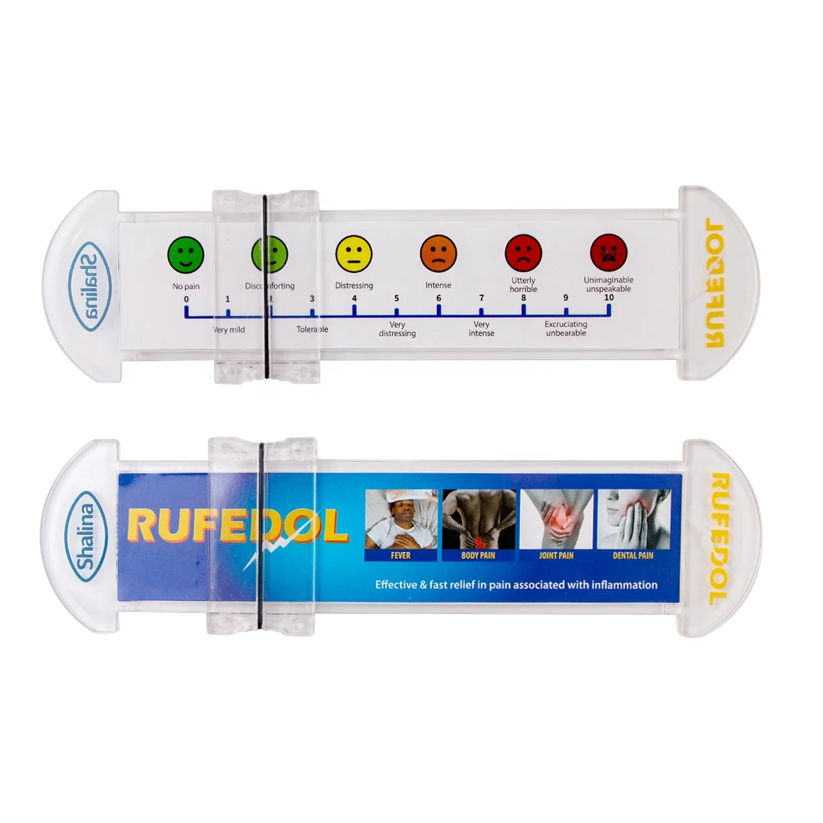 Custom Printed Plastic Medical Pain Scale Ruler