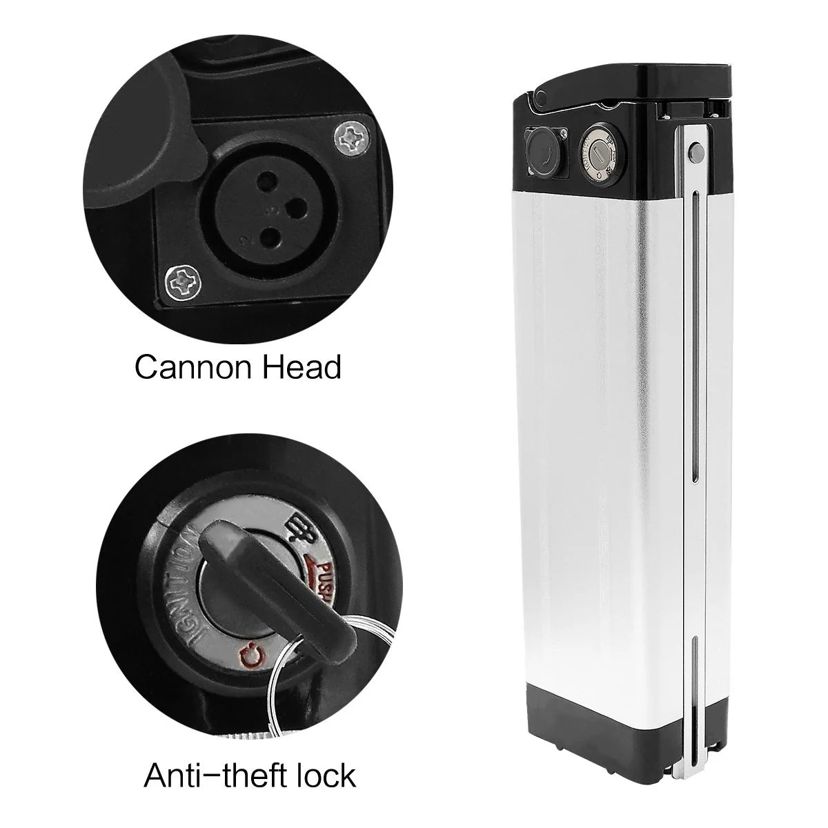 silver fish ebike 36v 48v 52v 72v e-bike battery case 48v 20ah extended silver fish battery 2 15ah 10 - 20ah 24 36 48 52 60 volt