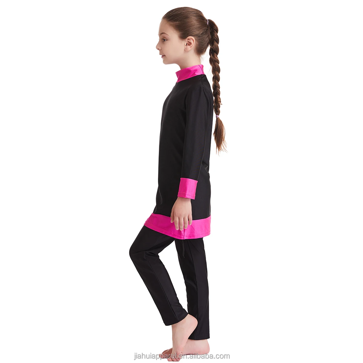 Muslim Kids Swimwear Girls Modest Islamic Summer Beach Swim Wear Arab Children Beachwear Burkinis Swimsuit Sport Bathing Suit