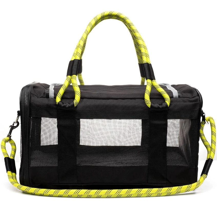 Custom Stylish Durable Airline Complain Car Seat Travel Bag Pet Carrier Includes Leash