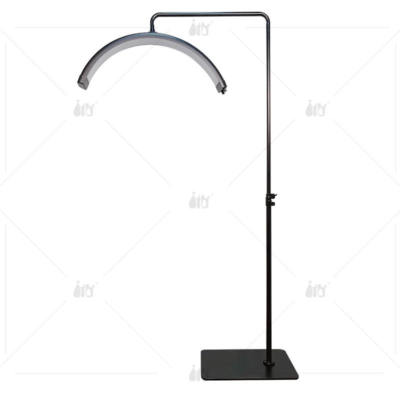 Напольная Светодиодная лампа для наращивания ресниц в форме Луны с регулируемой цветовой температурой 40 Вт держателем телефона