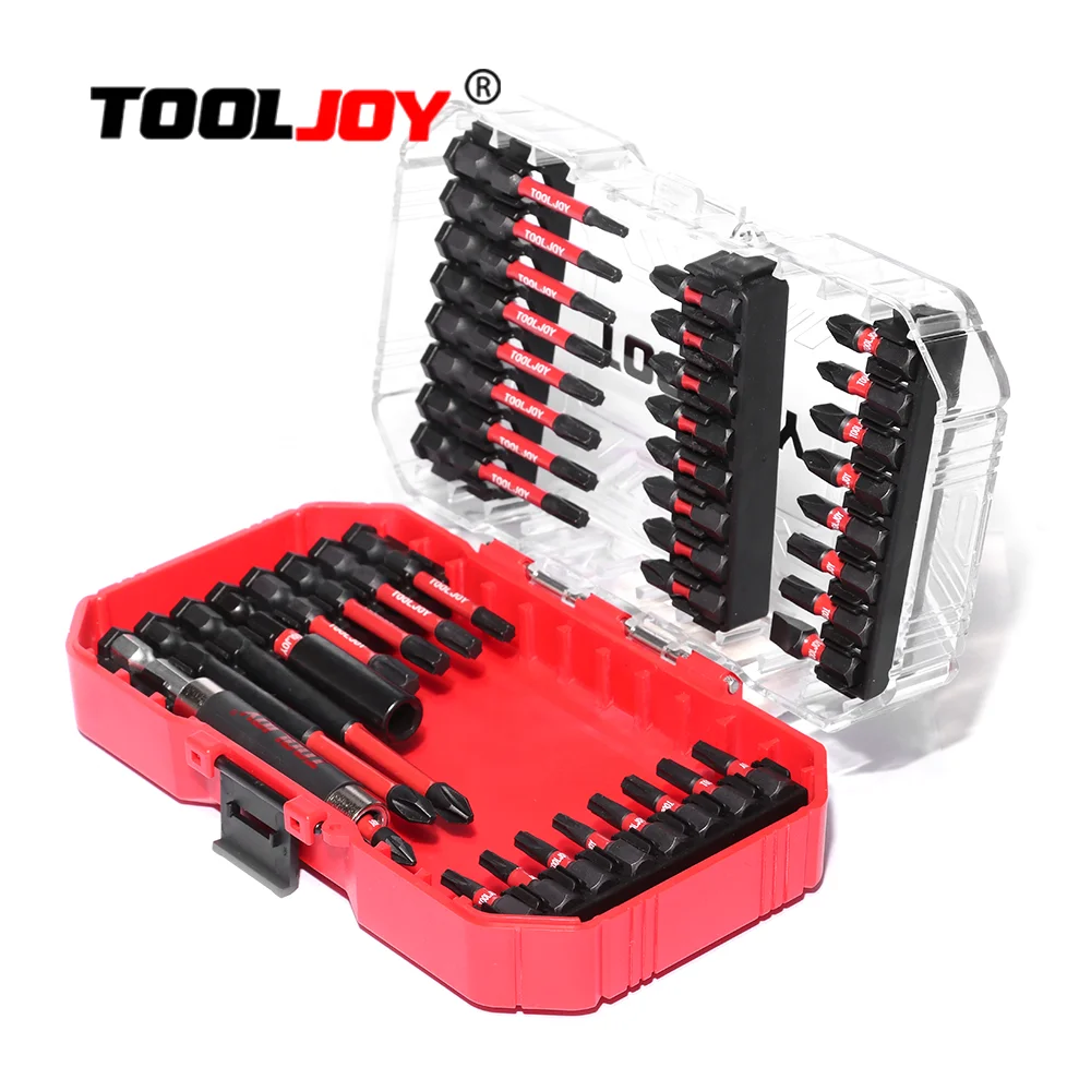 Basics 41-Piece Impact Screwdriver Bit Set - Phillips Slotted and Torx tooljoy