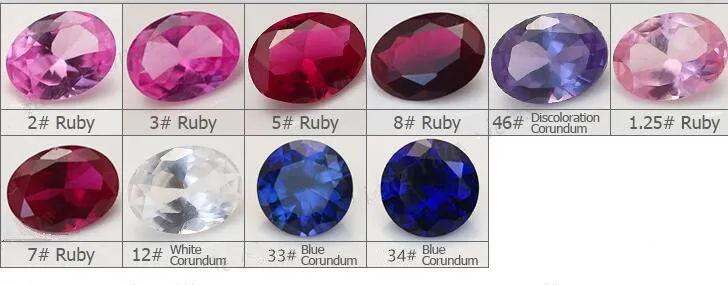 High Quality Loose Gemstone 32# 33# 34# Sapphire Round Cut 3mm-10mm Blue Corundum Gemstone