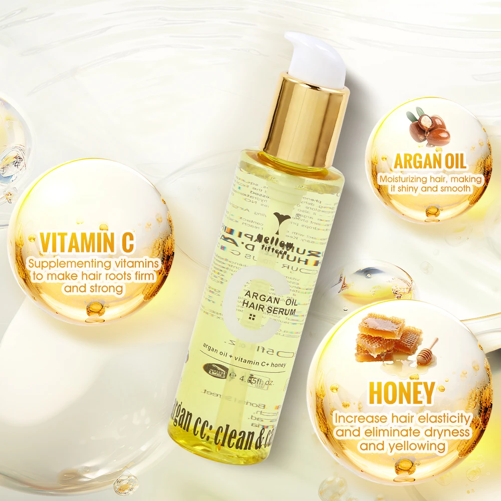 Private Label Frizz Ease Extra Strength Hair Serum Nourishing Hair Oil for Frizz Control Heat Protectant with Argan Oil