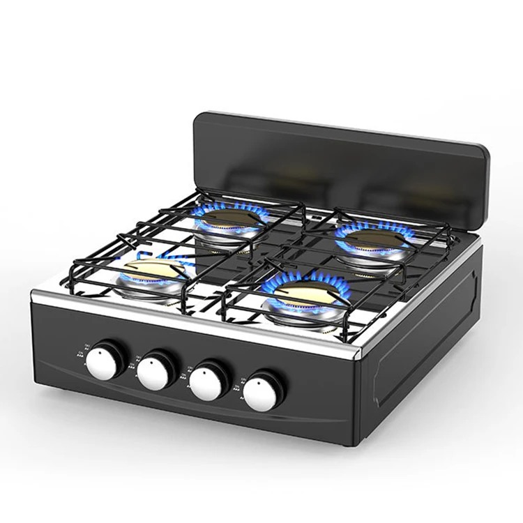 European-style four-burner  simple Gas stove  Table top type  with anti-slip bracket LPG Gas cooker