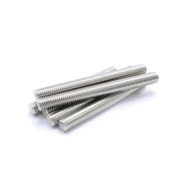 DIN Standard Stainless Steel Double End Threaded Rod with Plain Finish Hex Bolt Type