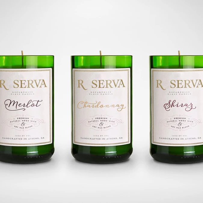 Cheap Aroma Scented Soy Wax Champagne Wine Bottle Candle