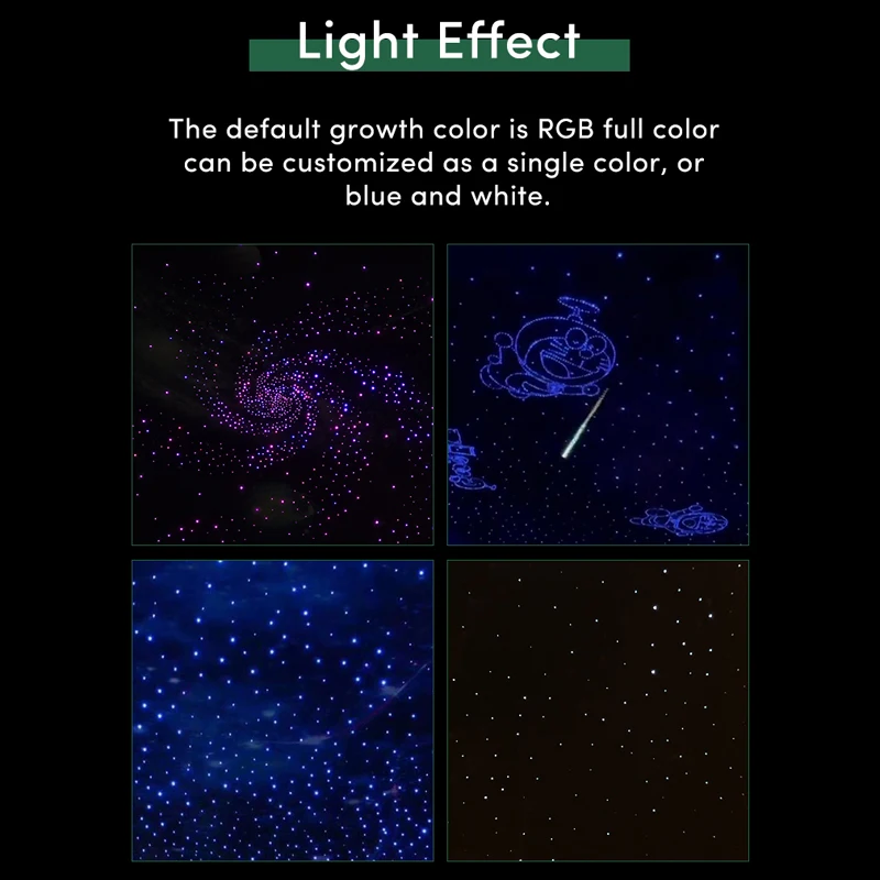 Wholesale Price LED RGB Fiber Optic Star Ceiling Light Custom Lighting and Circuitry Design for Roof Decoration