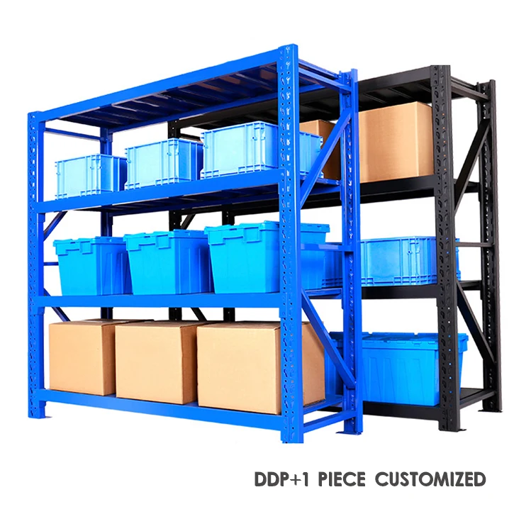 DDP wholesale one piece customized shopify steel shelving google metal shelf warehouse rack