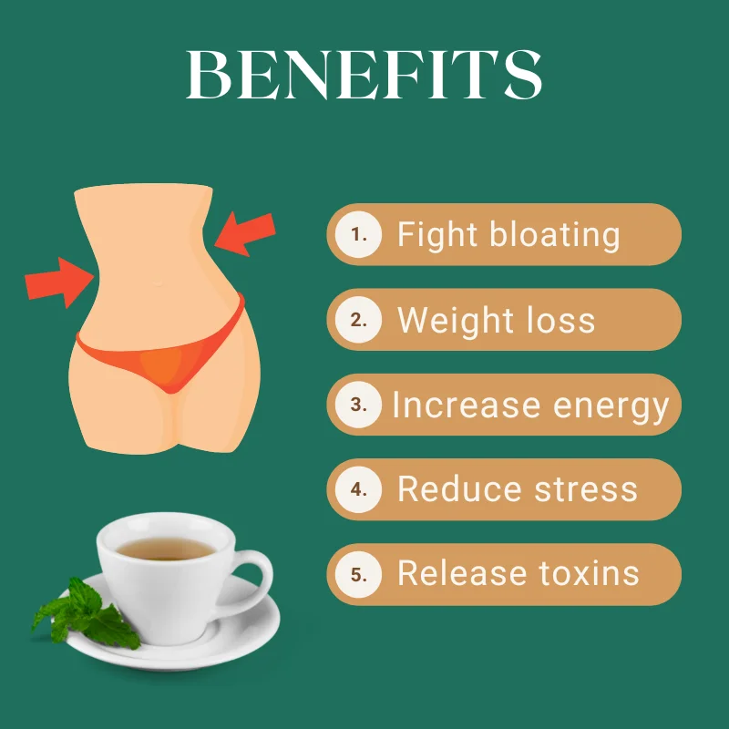 Private label 14 day tea bags moringa tea organic senna leaf detox tea