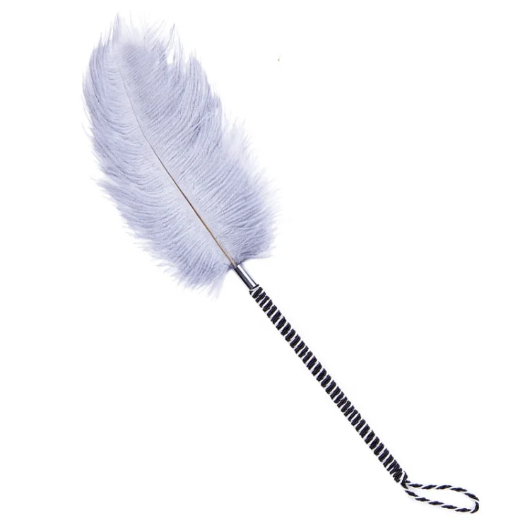Wholesale Couples Flirting Feather Sex Toy Adult Sm Bondage Stimulating Body White Soft Feather Sexy Tools