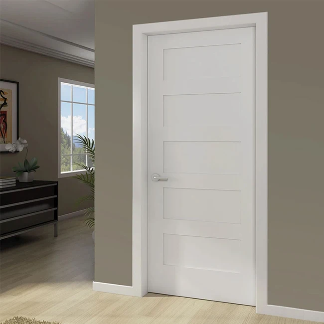 Traditional prehung 1 panel design 36 x 84 interior wooden shaker doors for apartment