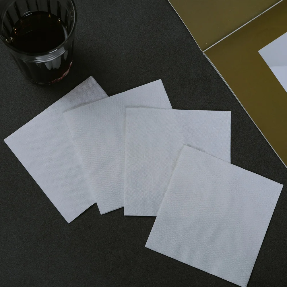 hangzhou mingxuan 30*30cm 16gsm qutarfold restaurant napkins servietten