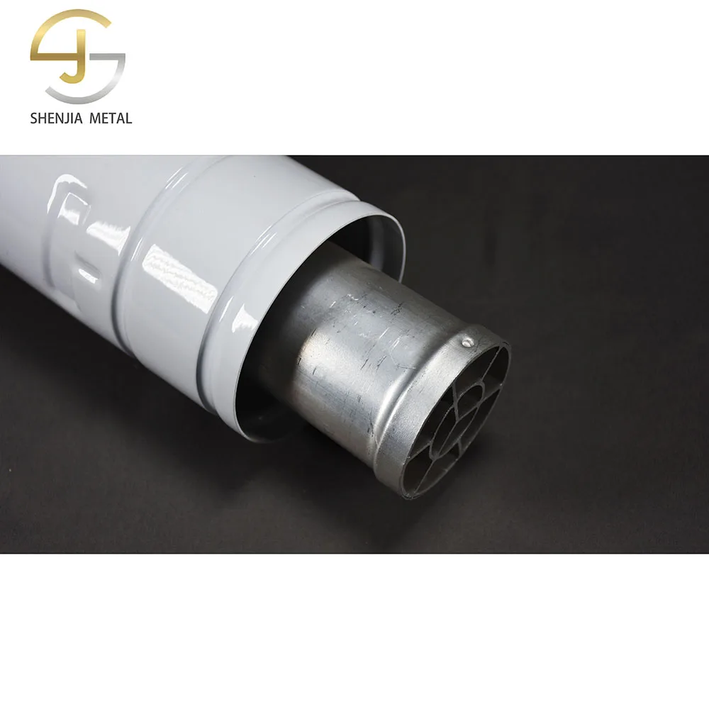 High-end factory direct 100/60mm double-walled aluminum flue chimney pipe for water heater/fireplace/gas stove/boiler