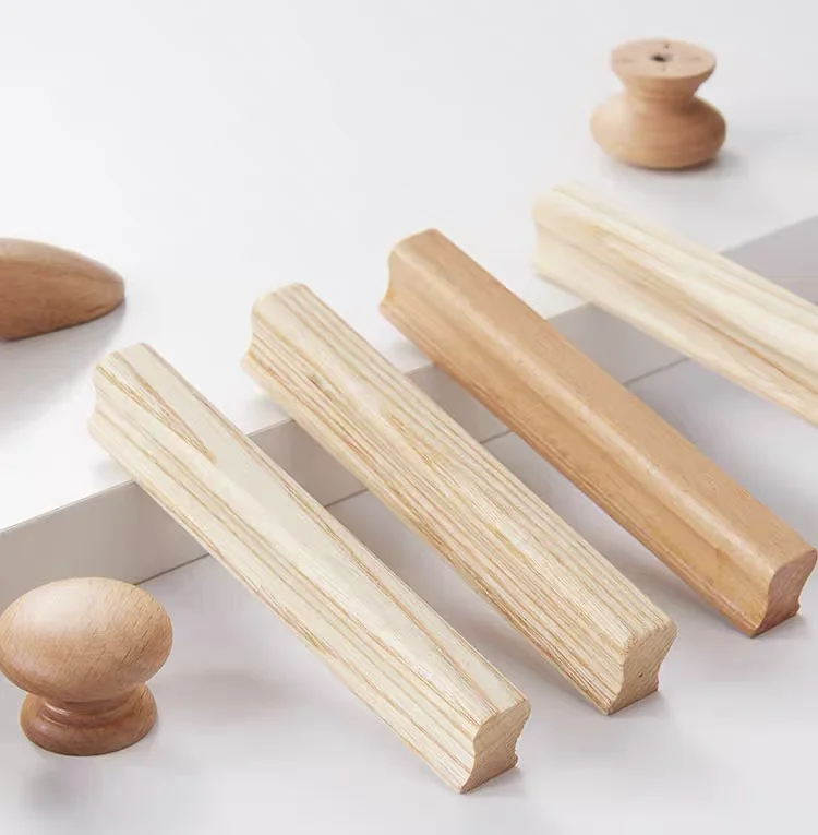 Factory Supply Natural Color Wood Unique Kashmiri Drawer Knobs Furniture Dresser Cabinet Pulls Kitchen Cupboard Door Handles
