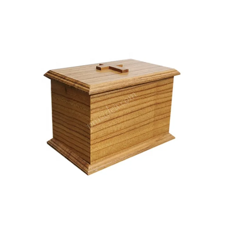 Traditional simplicity Wooden cross pet urns dogs cats small animal casket Animal cremation supplies