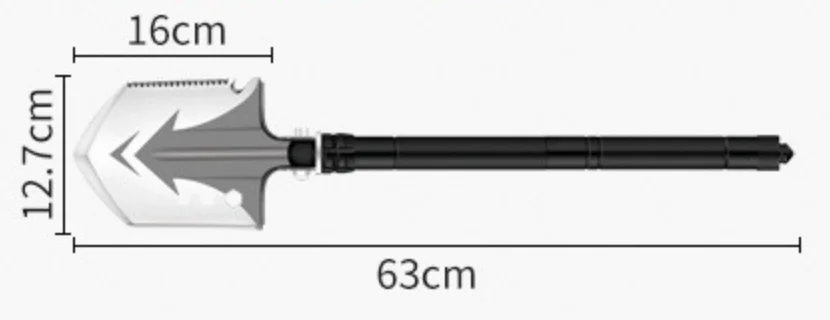 Amazon Camping Folding Multi-functional Outdoor Sapper Camping Equipment Sapper Shovel