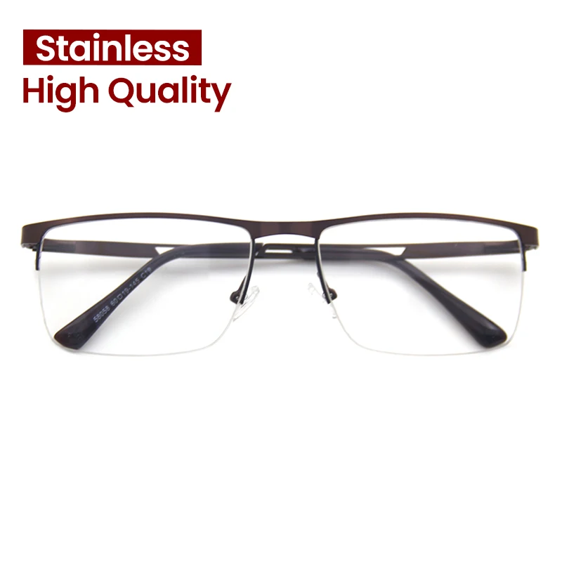 Custom optical eyewear matte metal anti blue light filter blocking men woman glasses