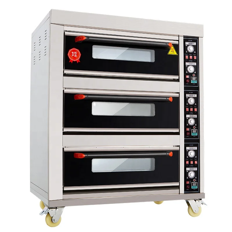 Customizable Digital Control Baking Equipment 2 Deck Commercial Bakery Deck Oven