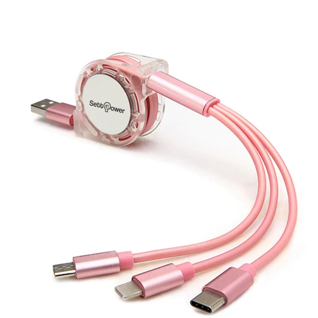
Free Shipping Settpower RSZ3 3 in 1 usb cable hot selling usb cable mobile phone 2021 new design usb cable charger 