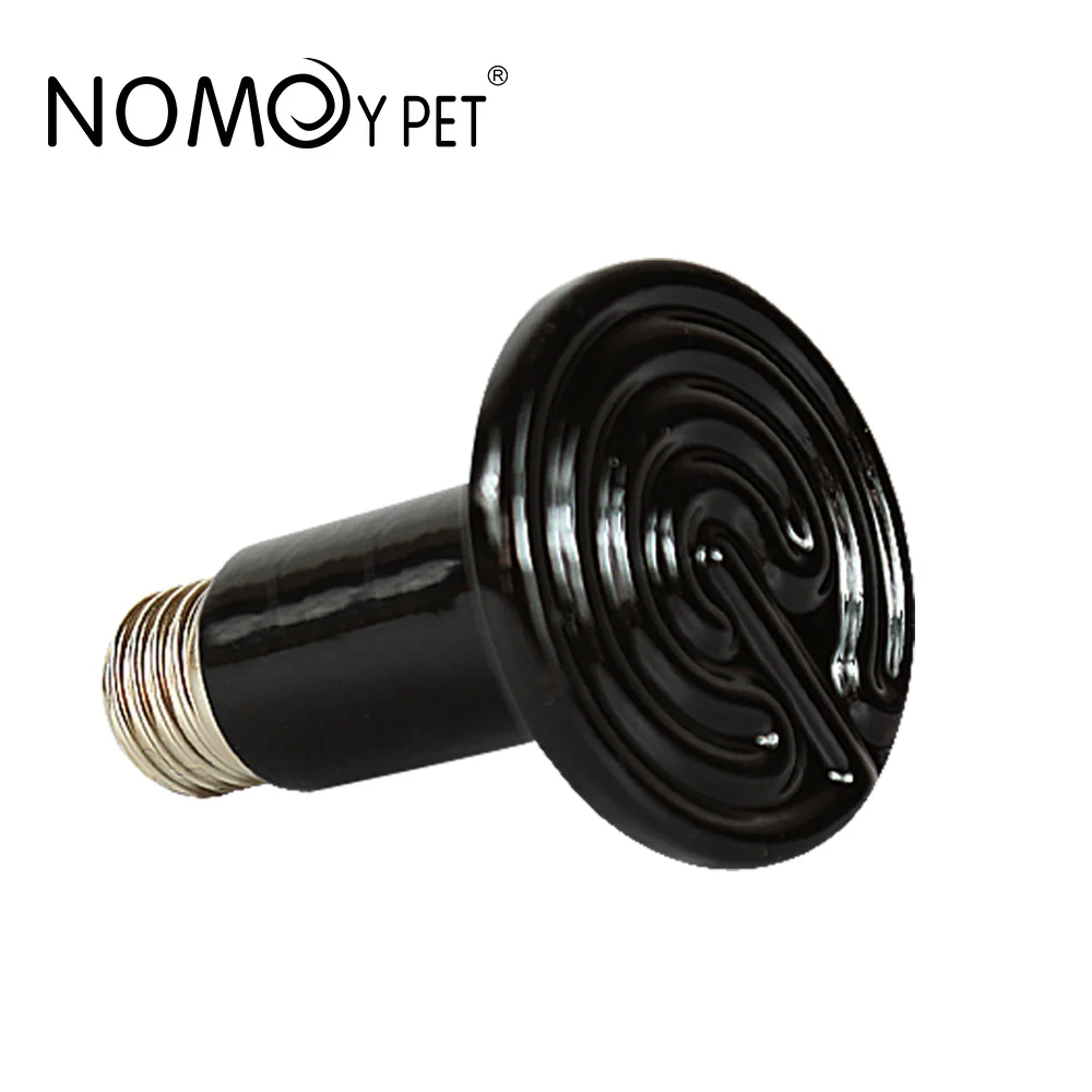 NOMOY PET hot sale black ceramic reptile heat lamp reptile heater bulb