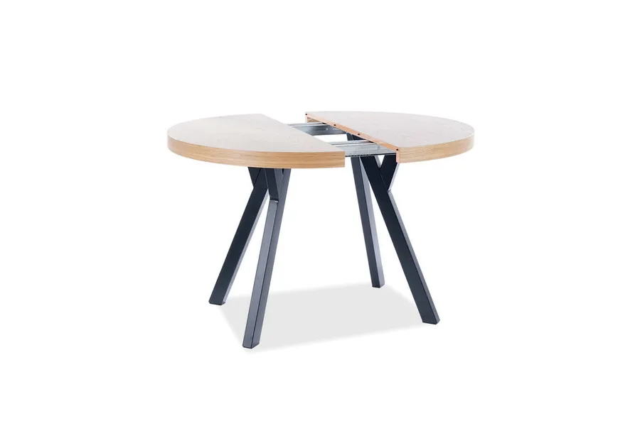 italian design multifunction hotel black metal grey iron high long wood new extending round home dining table