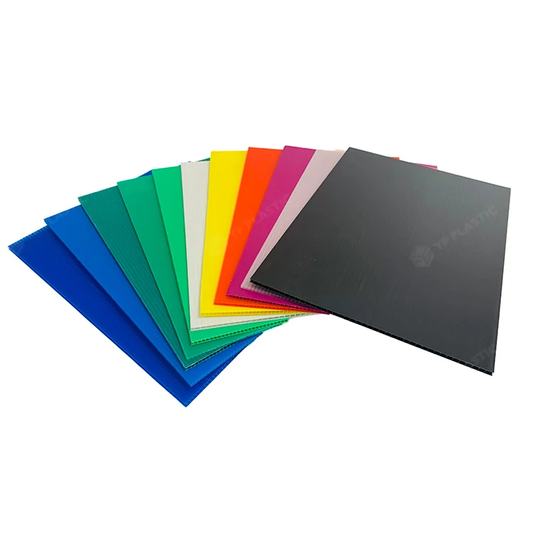 Die-Cutting Recycled PP Sheet Waterproof Plastic Polypropylene Hollow Corrugated Sheet