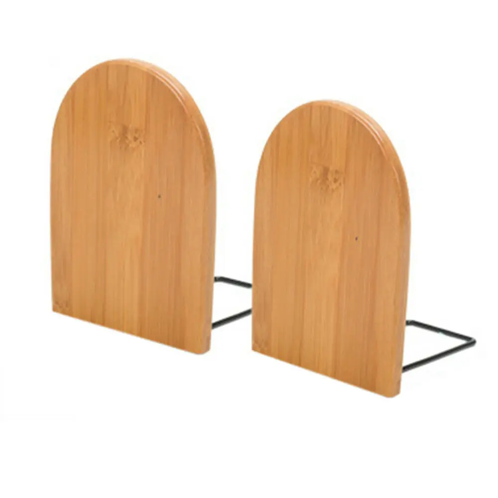 Студенческий бамбуковый деревянный Настольный органайзер с концами для книг с плавающей полкой для офиса и дома