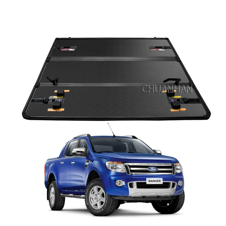 
Hard folding Aluminium tonneau cover deck cover for Ford Ranger F150 f250 f350 