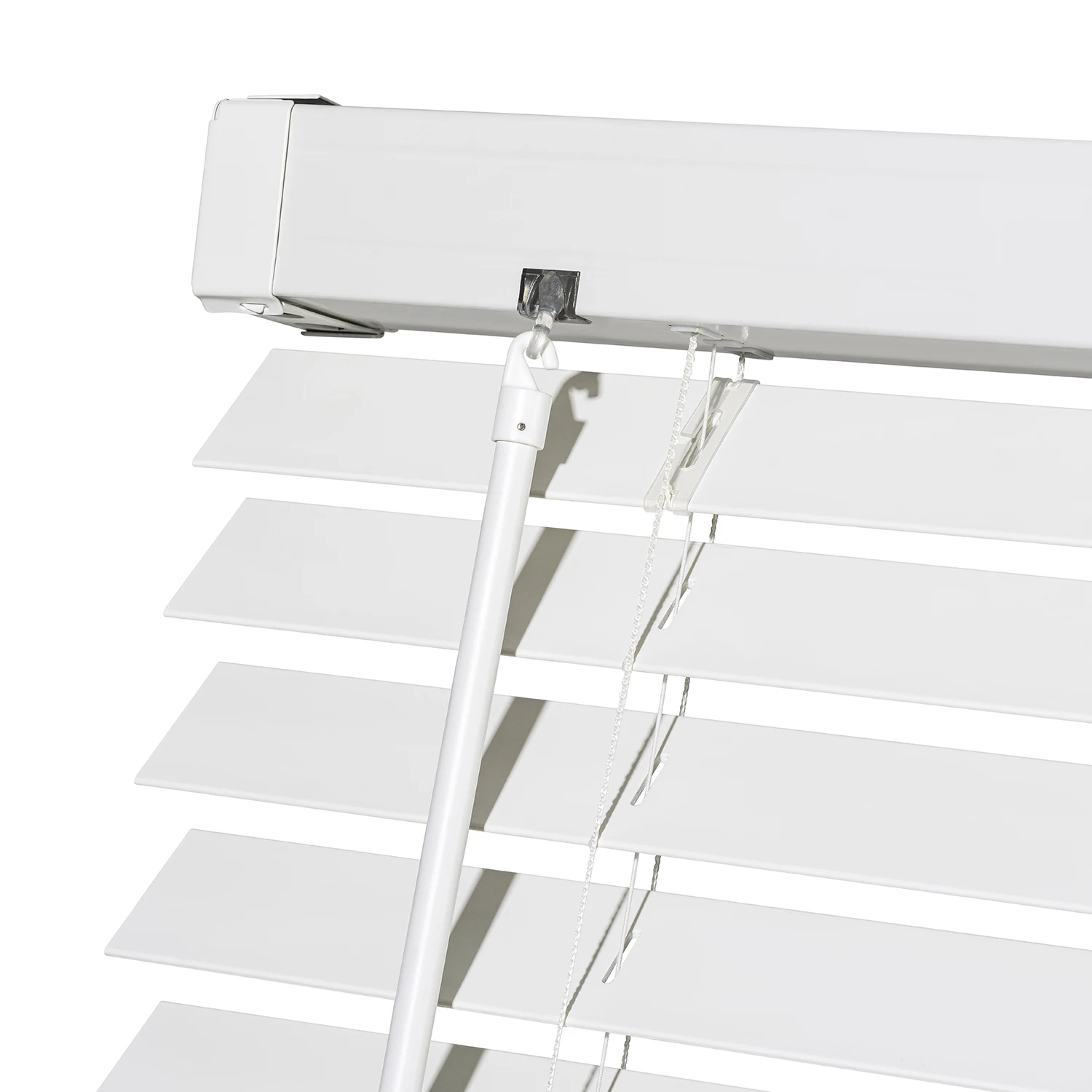 Commercial Grade Cordless 1-Inch Vinyl Mini Blinds Horizontal Venetian Slat Light Filtering Darkening Perfect for Kitchen