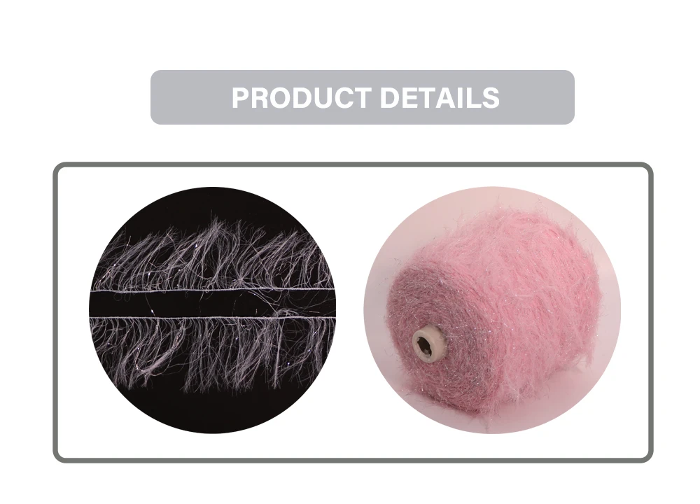 Factory Sales Fancy Sequined Yarn Fancy Yarn 8cm for Weaving Sweaters Socks Furs Scarves Handwork