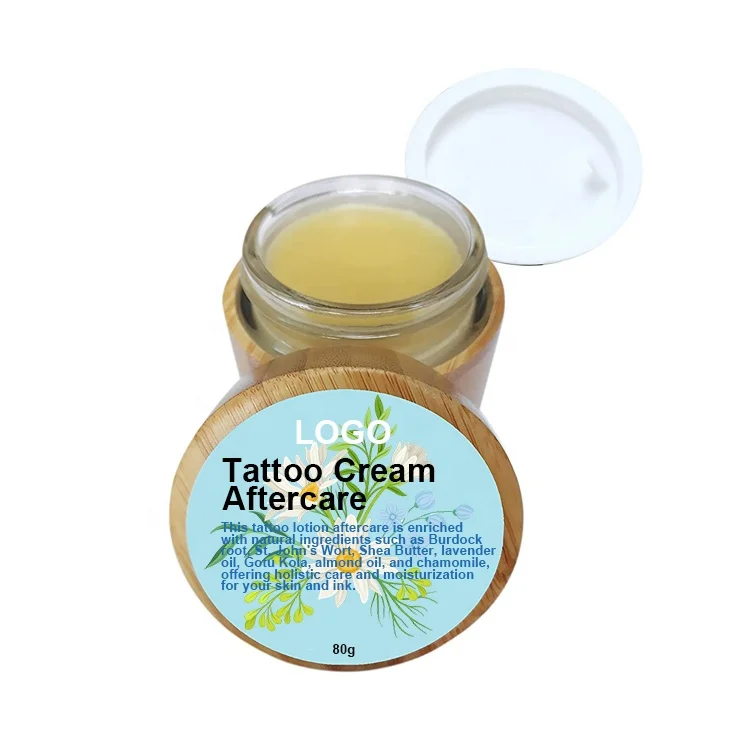 Private Label 30g Tattoo Aftercare Balm Ointment Microblading Tool Compatible Healing Cream for Cleaning and Tattoo Care