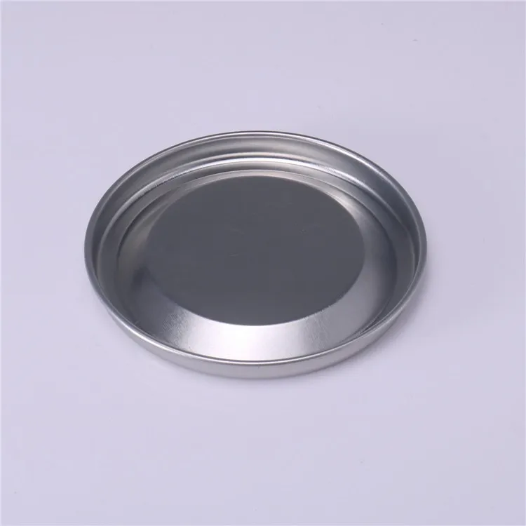 83mm Removable Top Metal Lid Cap Plug Tinplate Can Cover For Paper Tube