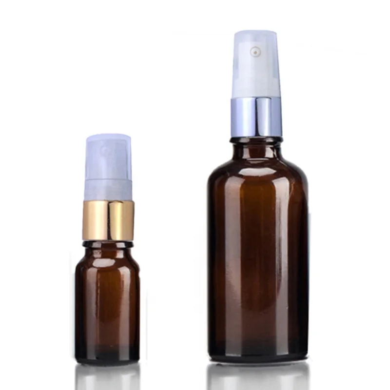 New Design Small Mouth 18mm 20mm 24mm Empty Round Gold Aluminum Plastic Serum Pump Cream Dispenser for cosmetic bottle NK-29-16A