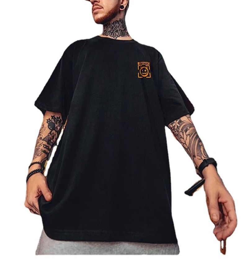 Shirts With Custom Logo Custom T Shirt Printing All Over Print Oversized Men Active Tshirt