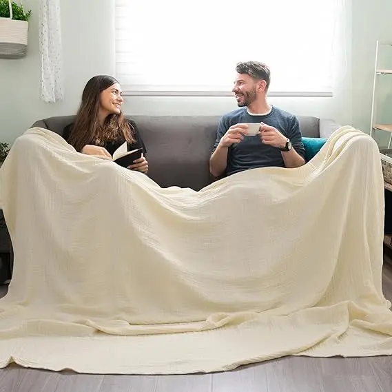 LY-2024 Hot Selling 100% linen linen pure linen sheets Air conditioning comforter blankets sofa blankets picnic carpet sheets