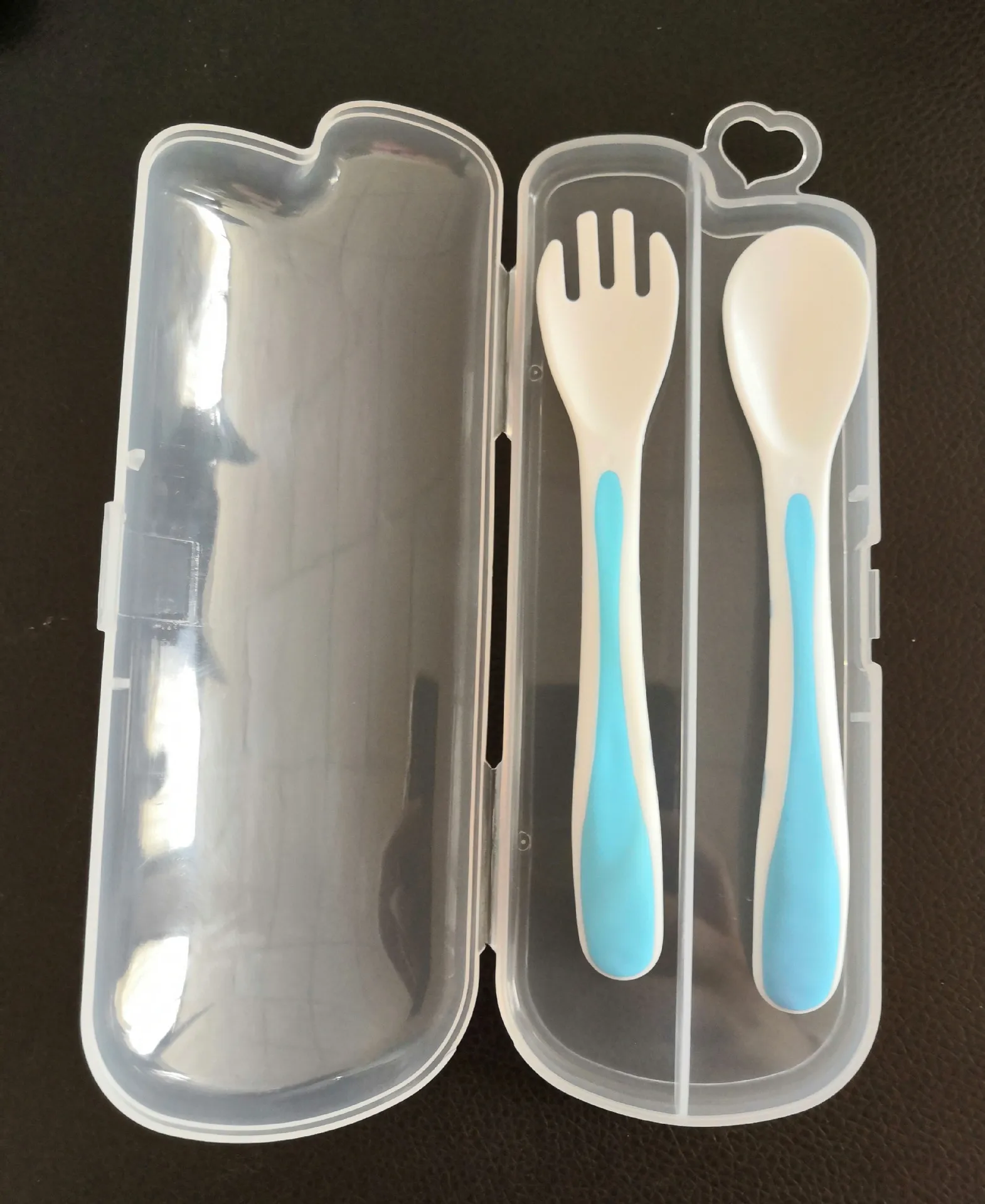 2022 Gift Box Baby PP Spoons Animals Shape Baby Feeding Spoon Food Grade Baby Spoon And Fork Set