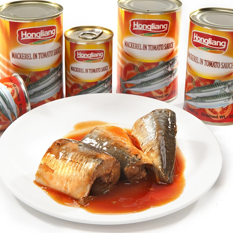 Высокое качество, скумбрия, консервированная рыбалка в томатном соусе