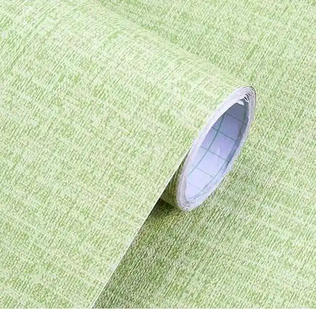 Plain Wallpaper Peel and Stick Fabric Cloth Pattern Solid Color Wall Sticker for Interior Home Wall Decoration