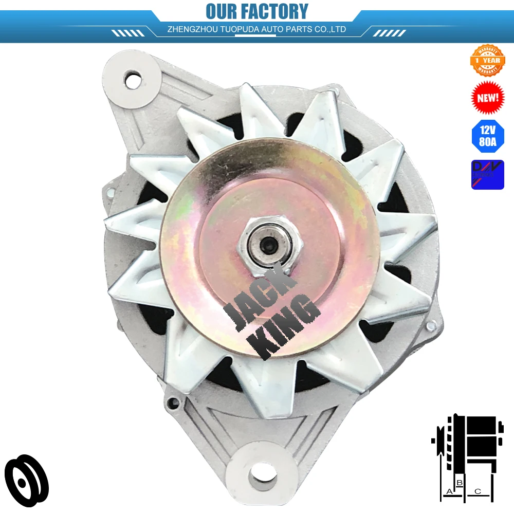 ALT3624 12V 80A 28.3771 SLP-3701000-91 NEW ALTERNATOR FOR RUSSIAN VEHICLE