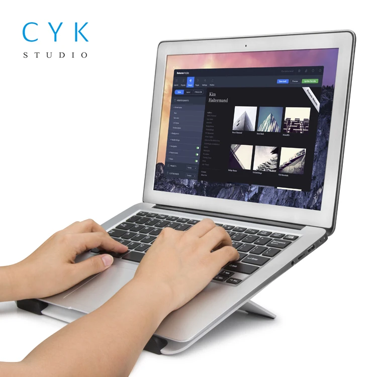 Factory Price Portable 360 Degree Height Adjustable Foldable Computer Laptop Stand