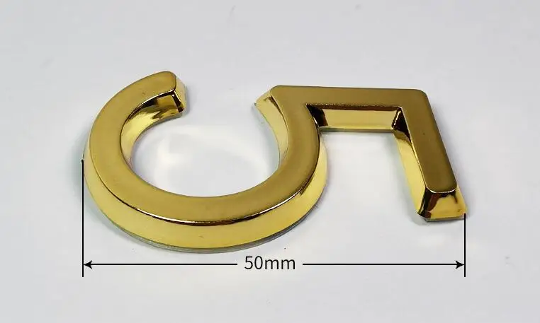 Zenewood ABS door numeral  Public adhesive sign plate house number