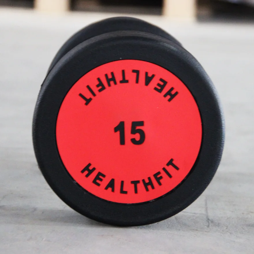 Exercise Fitness Weight Gym Fitness accessories home gym equipment round rubber dumbbell in stock Club MND
