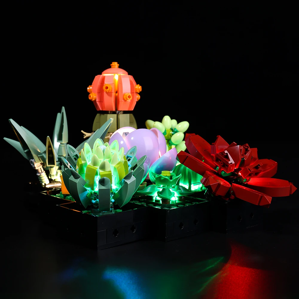 LIGHTAILING LED Succulents Plants Bonsai Blocks Set Compatible With legos 10309 - not include legos set