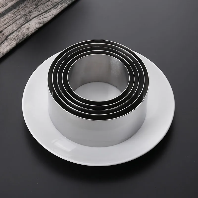 Baking Tools Stainless Steel Mold Round Mousse Ring Cheese Mousse Mould 7cm