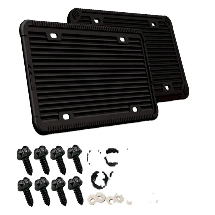 Customized Silicone Material Black Car According To Frame Made The Model License Plate Frames